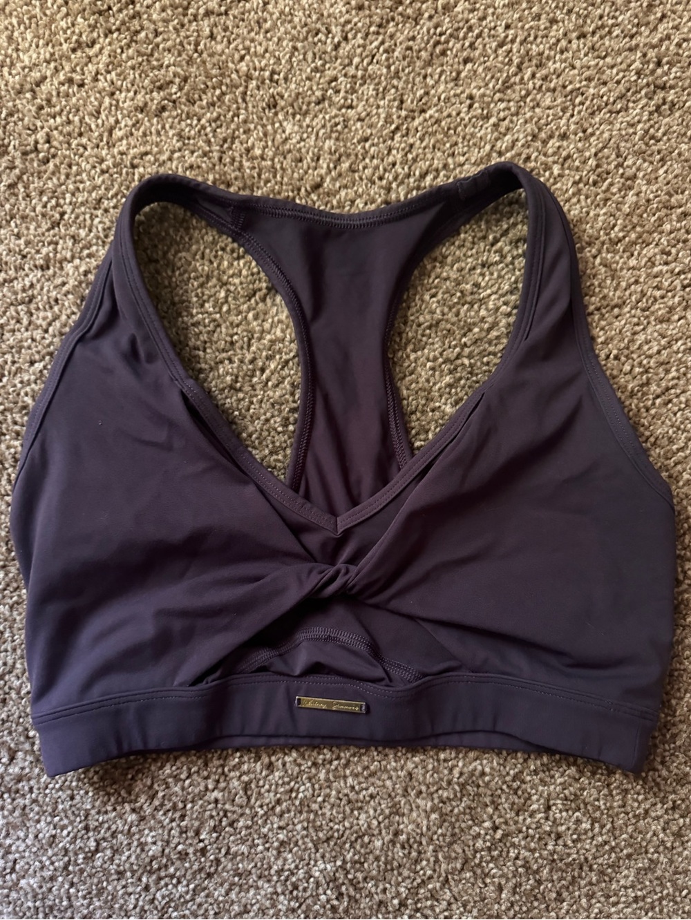 Gymshark-White Simmons purple sports bra